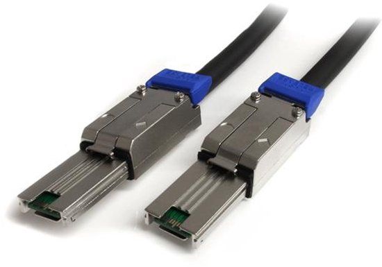 StarTech.com 2 m Mini SAS Kabel - Zwart