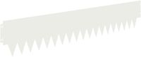 vidaXL Gazonrand 30 stuks 103 x 20 cm Staal Wit