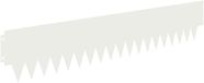 vidaXL Gazonrand 30 stuks 103 x 20 cm Staal Wit