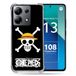 Cokitec Shatterproof versterkte hoes voor Xiaomi Redmi Note 13 4G Manga One Piece Doodshoofd