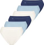 sloggi Dames tai slip 6 pack Basic+ blauw