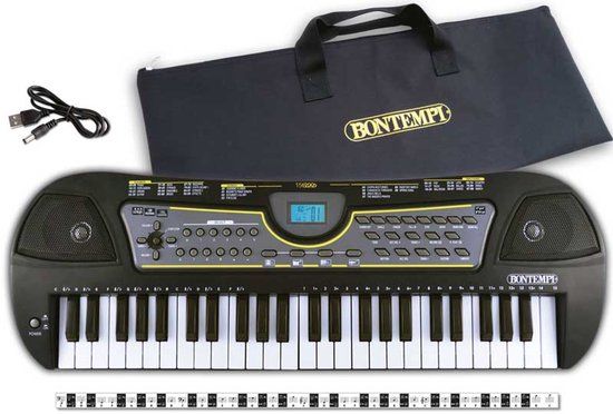 Bontempi Spa Bontempi Keyboard - Zwart - 4+ jaar