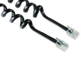 Hama Telefoonkabel spiraal 3m zwart