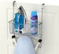 Simple Houseware Over-de-deur/wandgemonteerde strijkplankhouder, chroom