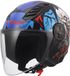LS2 Helm Airflow II Zombie OF616 zwart / rood / blauw maat M