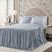 Lush Decor Ticking Stripe Sprei Navy Vintage Chic Boerderij Stijl Lichtgewicht 3-delige Set King, Polyester