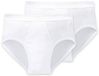 Schiesser Cotton Essentials sportslips (2-pack) - Doppelripp met gulp - wit
