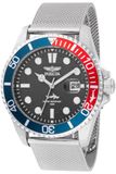INVICTA Pro Diver PC32 Heren kwarts roestvrij staal zwarte wijzerplaat 43 mm
