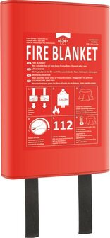 ELRO FB1300 Blusdeken 1.20m x 1.20m - Rood - Met harde kunststof box - EN1869