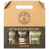 Men's Master BARBER COSMETICS Men's Master Every Day Set – Geschenkset Mannen met Deodorant + Gezichtscrème + Hair & Body Soap