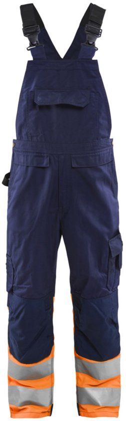Blåkläder High Vis bretelbroek 2662-1800 - Marineblauw/Oranje - C52