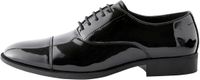 Next - Heren - Lakleren Oxford schoenen met neusstuk met brede pasvorm - Zwart