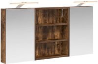 vidaXL Badkamerkast - set - 3 - st - 100 - x - 10,5 - x - 50 - cm - Bewerkt hout
