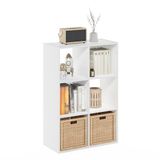 Furinno Pelli Kubieke Opbergkast, 3x2, Wit