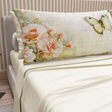 PETTI Artigiani Italiani - Katoenen beddengoed met kussenslopen met digitale print, eenpersoonslaken, beddengoedset patroon 336 crème, 100% Made in Italy