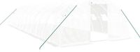 vidaXL Tuinkas met stalen frame, 48 m², 12x4x2 m, wit