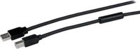 StarTech 15 m actieve USB 2.0 A-naar-B-kabel - M/M