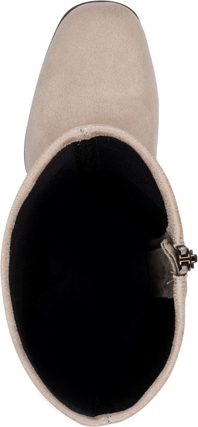 Tamaris Dames Enkellaarzen 1-25520-45 341 - Beige - Maat 41 EU