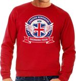 Bellatio Decorations Engeland Rood Engeland drinking team sweater rood heren XL