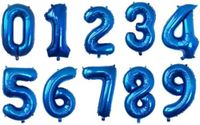 Go Go Gadget Cijferballon Folieballon 70cm Blauw Cijfer 0