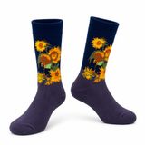 Tutti Footi - Sokken met Van Gogh Schilderij 'Vaas met 5 zonnenbloemen' - Kunstsokken Dames/Heren maat 37/44
