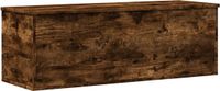 vidaXL Opbergbox 102x35x35 cm bewerkt hout gerookt eikenkleurig