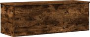vidaXL boîte de rangement 102x35x35 cm bois traité couleur chêne fumé