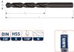 Rotec HSS-R Spiraalboor DIN 338N gewalst 7,6 mm