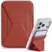 MOFT Snap-On Magnetische Kaarthouder - Wallet Compatibel met MagSafe - Pasjeshouder met Standaard - MOVAS Vegan Leer - Portemonnee 2 Pasjes - Rood