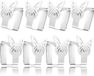Unyqoos® klemmen voor tafel, set van 8