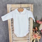 Babidu Romper/Body Wit Lange mouw