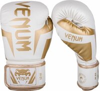 Venum Elite Bokshandschoenen - Wit/Goud - 16 oz - Kickboksen
