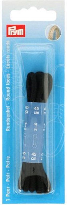 Prym Ronde veters 3 x 450 mm zwart 1 paar