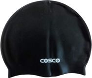 COSCO Nivia Classic Silicone Swimming Cap for Men & Women (Green, Free Size)