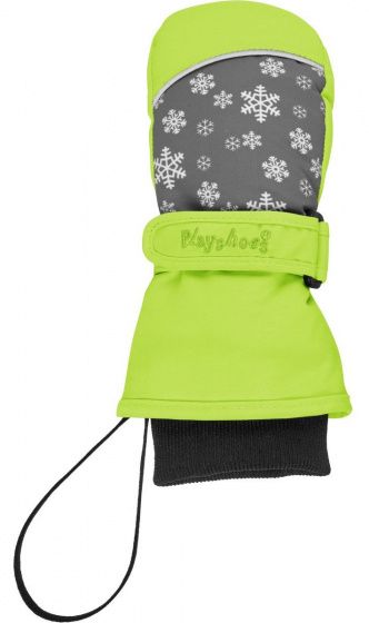 Playshoes wanten sneeuwvlok junior groen