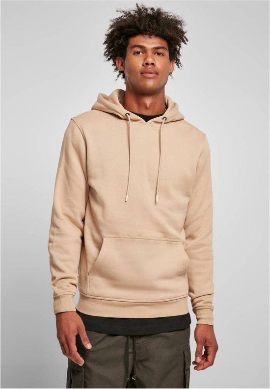 Urban Classics Basic Terry Hoodie - Men - Beige - Size S