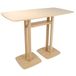 Manutan Expert Table de réunion haute - Woody 6 personnes avec plateau lisse