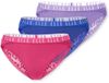ELLE Brasilslip Lace Vrouwen Katoen Lilac, royal blue, hot pink