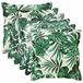 vidaXL - Kussensloop - 6 st - Houten Bladpatroon - 30 x 30 cm - Polyester