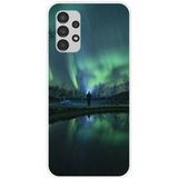 Samsung Galaxy A13 4G Aurores boreales bedrukt siliconen hoesje