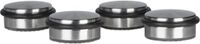 Relaxdays Deurstopper - 4 stuks - Zwart/Zilver