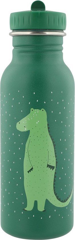 Trixie Drinkfles Mr. Crocodile - RVS - 500ml - Groen