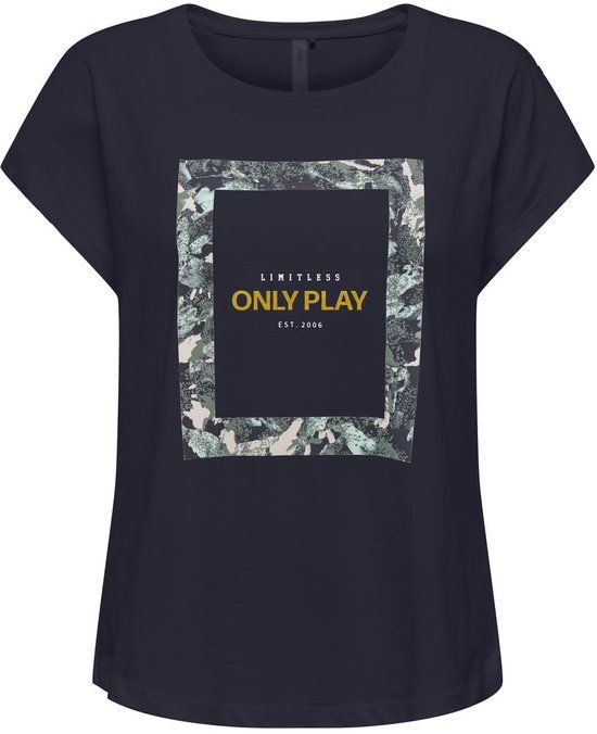 ONLY PLAY ONPAUB-SAVE ON LOOSE SS JRS TEE Dames T-shirt - Maat S - Katoen - Night Sky;W. Square Print