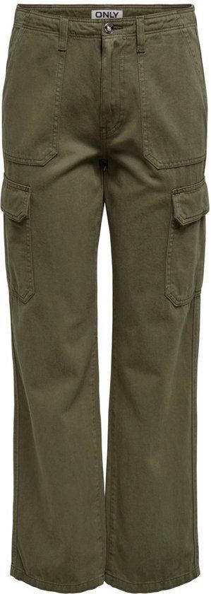 ONLY ONLMALFY Women's Trousers - Green - W25 X L32