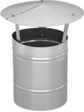 KOTARBAU® Schoorsteenkap, Verzinkt Staal, 150 mm, Zilver