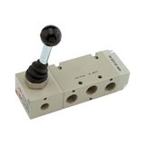 RIEGLER 106469-514.116 5/2-wegventiel, man. 90° hendel bistabiel G 1/2, 1 stk