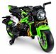 LEAN CARS Moto électrique XW-07 avec roues LED éclairées, vert