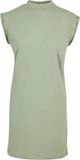 Build Your Brand Turtle Extended Korte Dames T-Shirt Jurk Soft Salvia maat 4XL