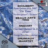 Merkloos / Sans marque Pentatone Schubert/Mozart: Quintets - Beaux Arts Trio/Pieterson Quartet -SACD- (Hybride/Stereo/5.1)