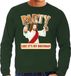 Bellatio Decorations Foute Kersttrui - Party Jezus - Groen - Heren - Maat S